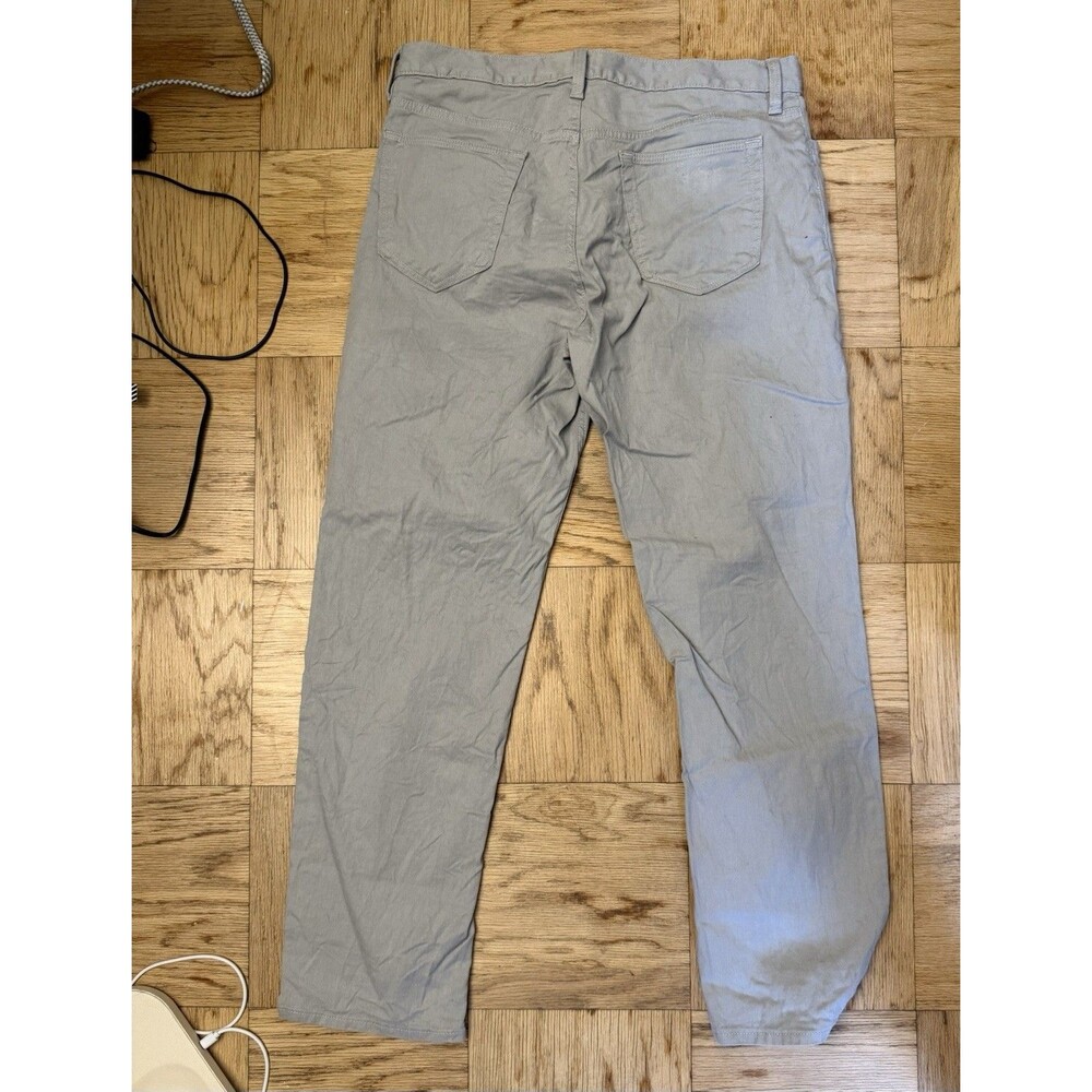 Banana Republic Traveler Linen Blend Straight Chino Size 34x30 Light Gray